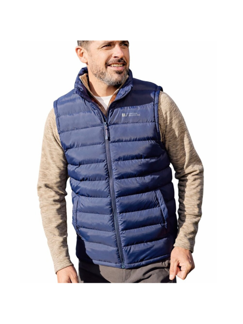 MOUNTAIN WAREHOUSE Seasons II Insulated Puffer Vest Blue Small Outdoor Hiking